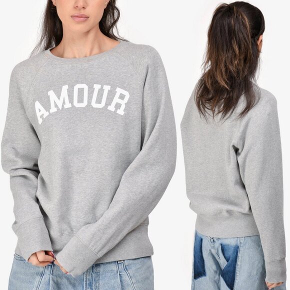 Zadig & Voltaire Amour Sweatshirt Gray Large Cotton - Picture 1 of 7